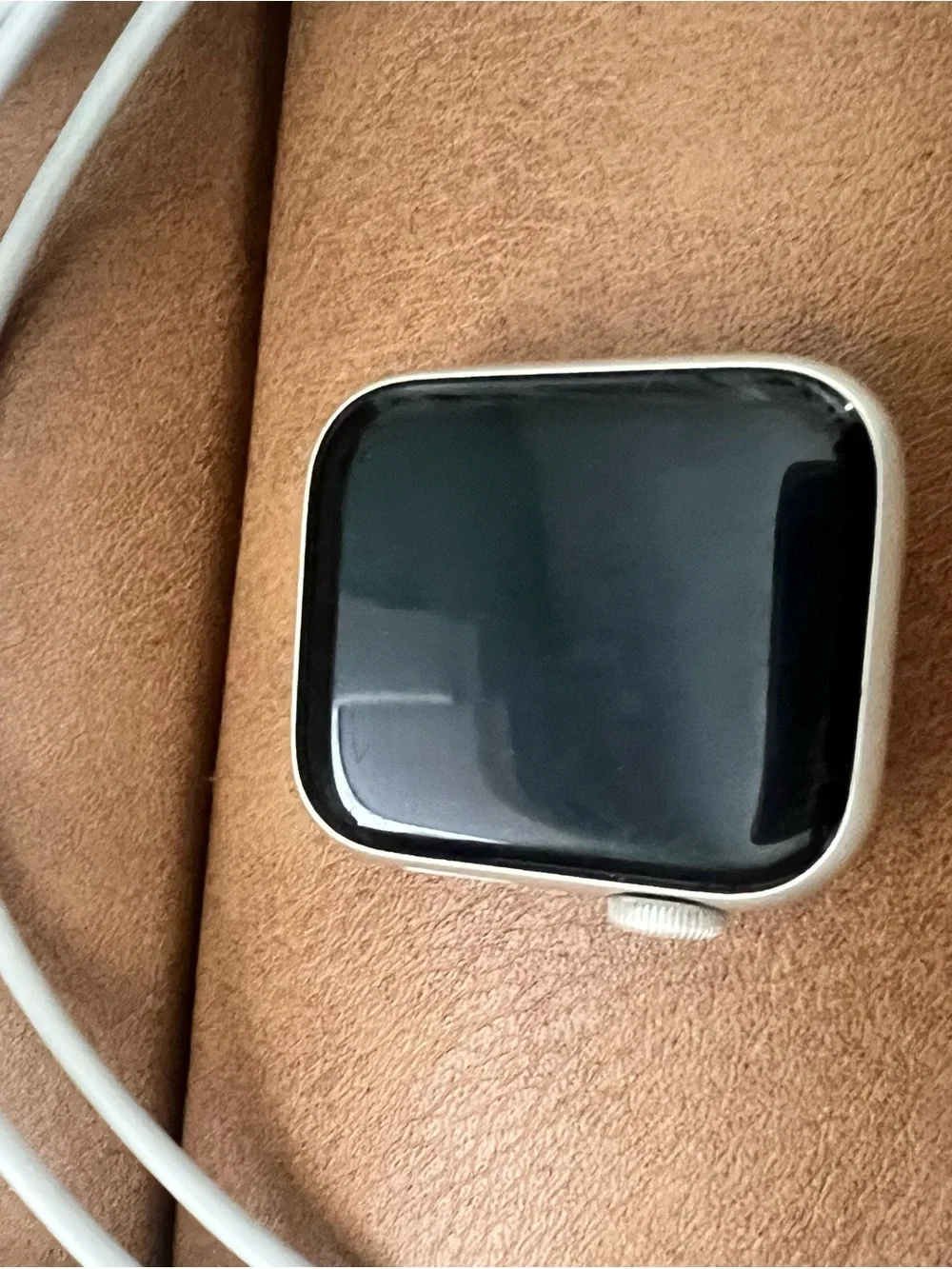 Apple SE (2nd Gen) 40mm Black Smartwatch with Silver Digital Crown